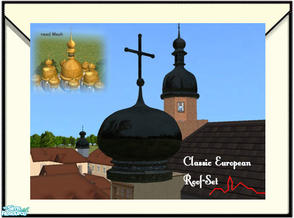 Sims 2 — Classic Roofs for a European city by artrui — This set needs mesh from Vitasims2. Pleas choose Objects/Download