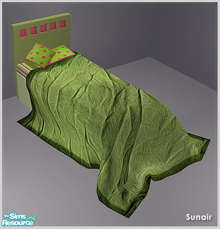 Sims 2 — Sunair T639 FOF Single Bed (nature) by Sunair — Sunair T639 FOF Single Bed (nature) of FOF Boys Room - Recolor