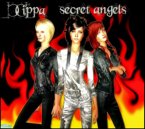 Sims 2 — Secret Angels by cippa1982 — 3 outfits for female adult.