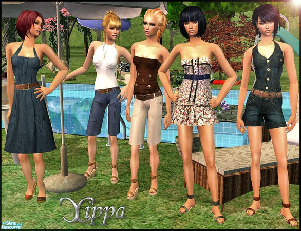 Sims 2 — Summer Collection by cippa1982 — 5 outfits for female adult. Enjoy!