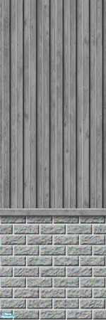 Sims 2 — Studio K Vertical Wood & Light Brick - Storm by StudioKhagerks — 