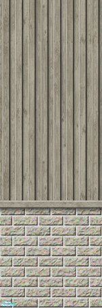 Sims 2 — Studio K Vertical Wood & Light Brick - Pebble by StudioKhagerks — 
