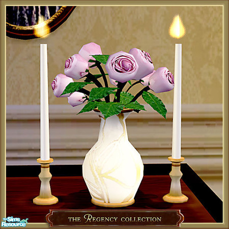 Sims 2 — The Regency Collection - Rose Candlesticks Cream Recol by Cashcraft — It\'s time to entertain! The Regency