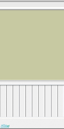 Sims 2 — Moss Paint With Beadboard by Henwen — Custom made beadboard, created with my recent Paint Sets moldings.