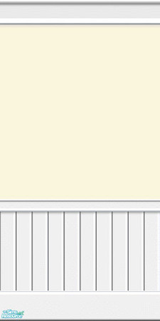 Sims 2 —  Cream Paint With Beadboard by Henwen — Custom made beadboard, created with my recent Paint Sets moldings.