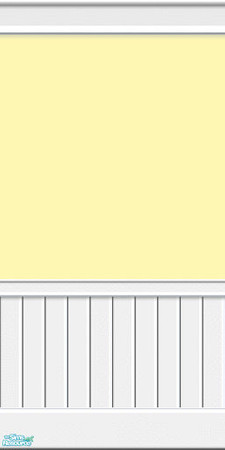 Sims 2 —  Yellow Paint With Beadboard by Henwen — Custom made beadboard, created with my recent Paint Sets moldings.