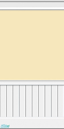 Sims 2 —  Buff Paint With Beadboard by Henwen — Custom made beadboard, created with my recent Paint Sets moldings.