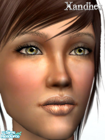 Sims 2 — Ambrosia Lipstick - Nude by Xandher — A delicately dual-hued, matte and metallic lipstick. Looks great on pale