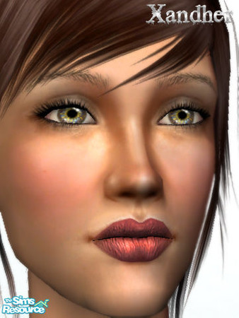 Sims 2 — Ambrosia Lipstick - Firespark by Xandher — A delicately dual-hued, matte and metallic lipstick. Looks great on