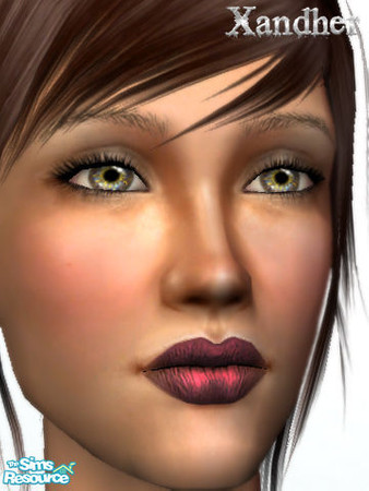 Sims 2 — Ambrosia Lipstick - Entranced by Xandher — A delicately dual-hued, matte and metallic lipstick. Looks great on