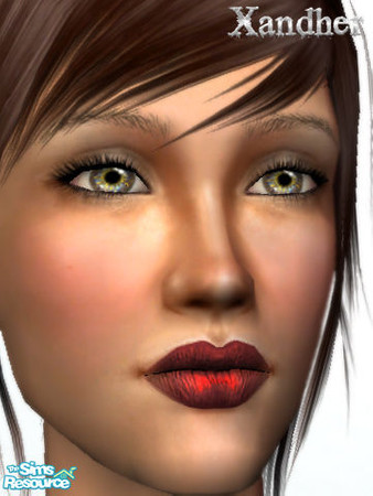 Sims 2 — Ambrosia Lipstick - Vivid by Xandher — A delicately dual-hued, matte and metallic lipstick. Looks great on just