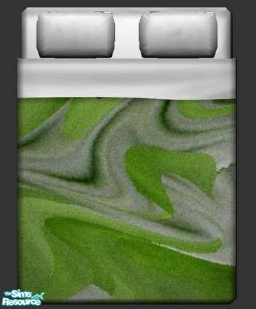 Sims 2 — Green Oil Bedding by briachant — Green Oil Bedding