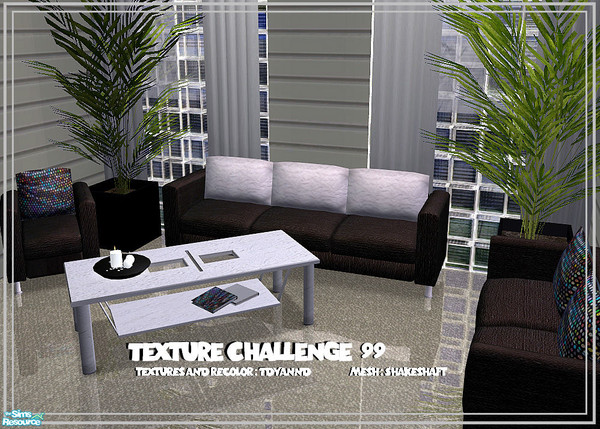 Sims 2 — Texture Challenge 99 - Isabel Naturals Recolor by tdyannd — The Texture Challenge 99 textures on Shakeshaft\'s
