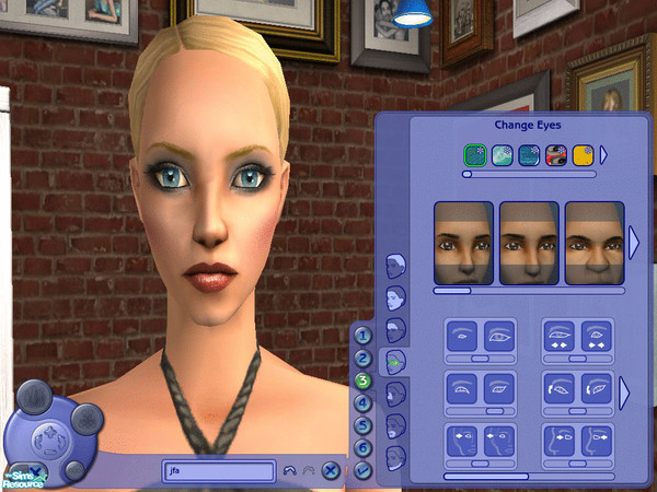 Sims 2 — Ocean Eyes - Medium by TrailRunner782 — Medium blue eyes using the image of a breaking ocean wave.