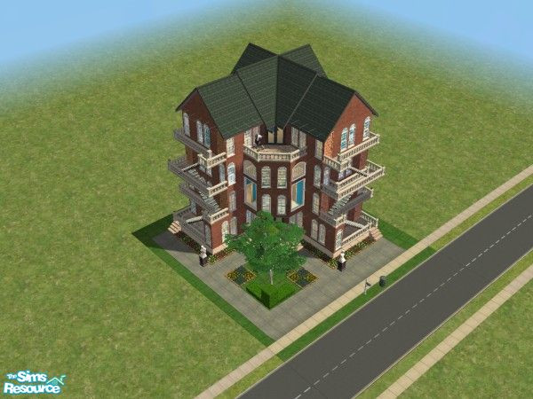 Sims 2 — Vista Hall by nicola_2108 — It\'s called \'Vista\' because Vista has ruined my Sims 2 experience. It ran faster