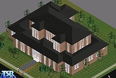 Sims 1 — The Delafield by Ellen Musgrove-Killmon — This home features 3 bedrooms with 2 1/2 baths, with a HUGE room on