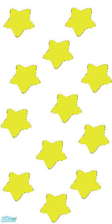 Sims 2 — Soft Stars - Yellow by MeganLaVey — Soft, Fun And Cute Little Stars For Your Walls.