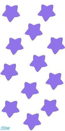 Sims 2 — Soft Stars - Purple by MeganLaVey — Soft, Fun And Cute Little Stars For Your Walls.
