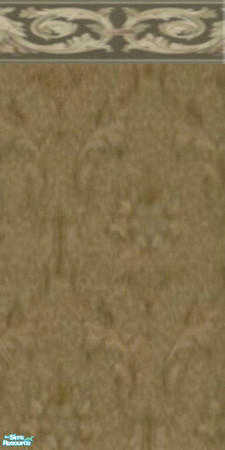 Sims 2 — KS A Brown Bordered Painted Wall by mskitty — I hope you like it. Looks great in the game.