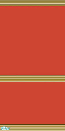 Sims 2 — Behr Flame paint collection - Behr Flame With Oak Chair Rail by nonafae — The red-orange color with an oak chair