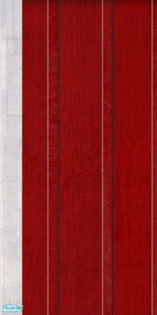 Sims 2 — Rooster Red\'s Barn Panel - White Left Edging by wildstar24 — Matches the Maxis Rooster Red\'s Barn Panel but
