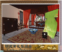Sims 2 — Chinese bedroom by huabanzhu — The Ming Dynasity style bedroom set for lady by requested.This set of 15