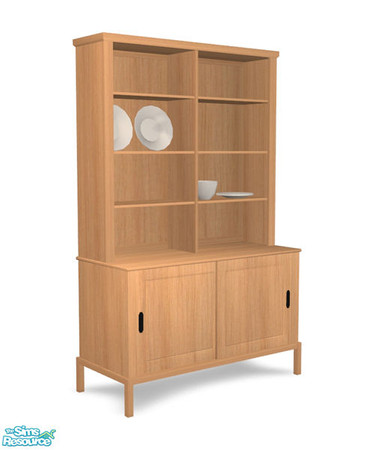 Sims 2 — Birnoer Diningroom - Case Recolor 01 by Murano — Light-wood rustic case.