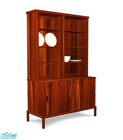 Sims 2 — Birnoer Diningroom - Case Recolor 02 by Murano — Dark-wood case.