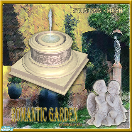 Sims 2 — S2S Romantic Garden - Fountain - Mesh by sims2sisters — 