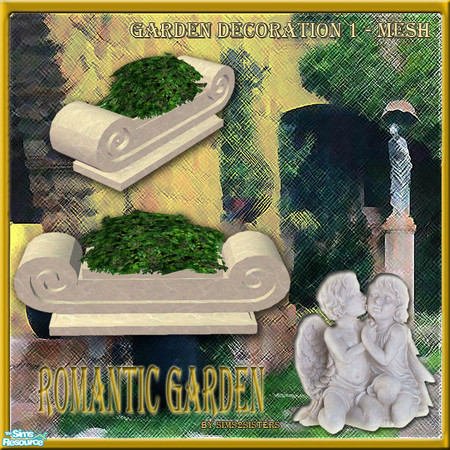 Sims 2 — S2S Romantic Garden - Decoration 1 - Mesh by sims2sisters — 