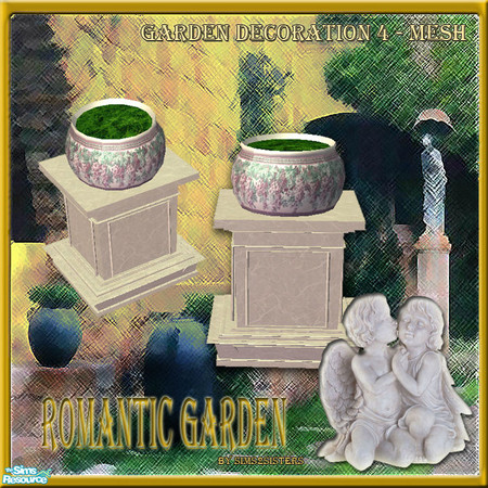 Sims 2 — S2S Romantic Garden - Decoration 4 - Mesh by sims2sisters — 