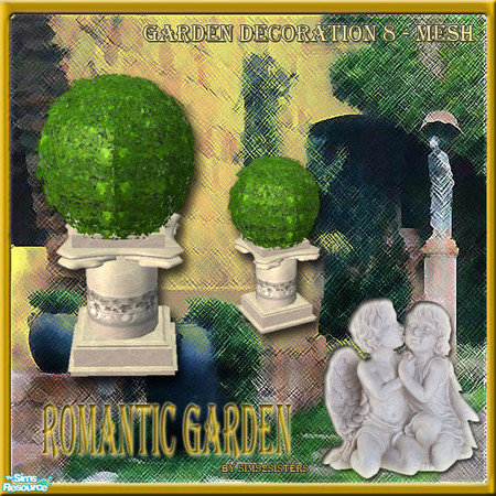 Sims 2 — S2S Romantic Garden - Decoration 8 - Mesh by sims2sisters — 