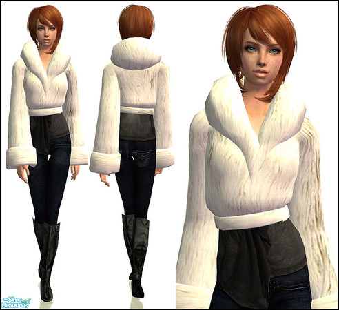 Sims 2 — Posh  - White  by Aleeza — No EP required. Enjoy!