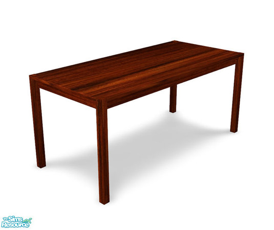 Sims 2 — Birnoer Diningroom - Table Recolor 02 by Murano — Table in dark wood.