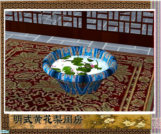 Sims 2 — Chinese bedroom - deco by huabanzhu — 