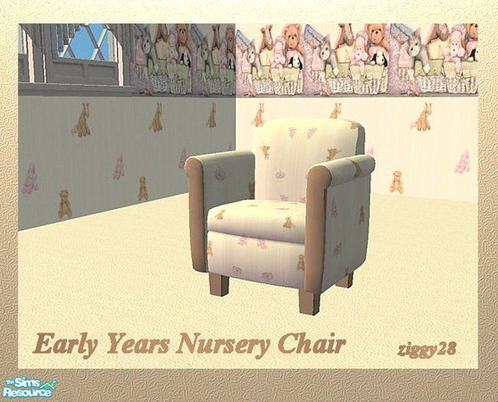 Sims 2 — Early Years Nursery Chair by ziggy28 — A re-colour of the Maxis Contempo Good Livin Chair, in the Early Years