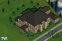 Sims 1 — Huntley House by fawkes00 — This house is truly one of a kind, with three bedrooms and four bathrooms this house