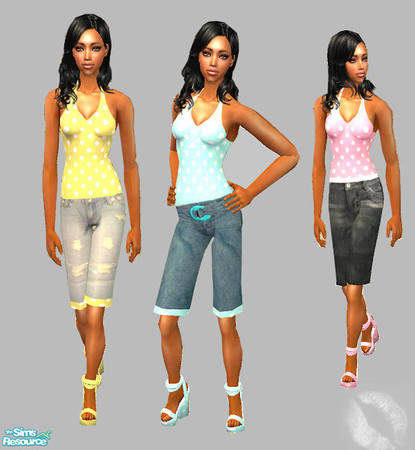 Sims 2 — Dots by theplayanita —  Outfits for female adult sims Enjoy!