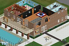 Sims 1 — **Party House by George Sweebe — If you are in the mood to throw an almost continuous party this house has every