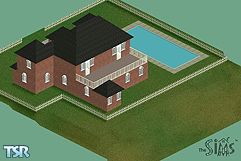 Sims 1 — The Brick House by Jayme McVeigh — Family growing? This is the home for you! Livingroom, diningroom, kitchen, 1