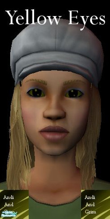 Sims 2 — Galaxy Eyes - Yellow by andi and grim — This is the yelllow eye out of my galaxy eyes set, its a sort of murky