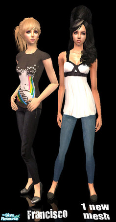 Sims 2 — Back - Collection 20 For Adult Females by francisssko —  1 New mesh and 2 recolors for for adult females! Enjoy