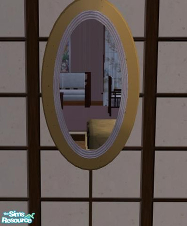 Sims 2 — Tokyo Bedroom - Gold Dragon - mirror by ead425 — maxis original Keplar\'s celestial mirror recolor