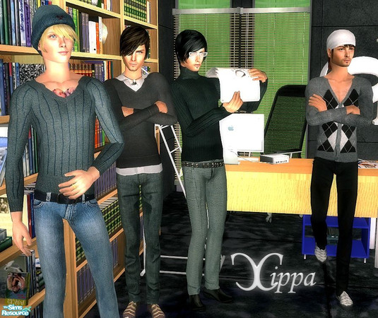 Sims 2 — School Boys by cippa1982 — 4 outfits for male adult