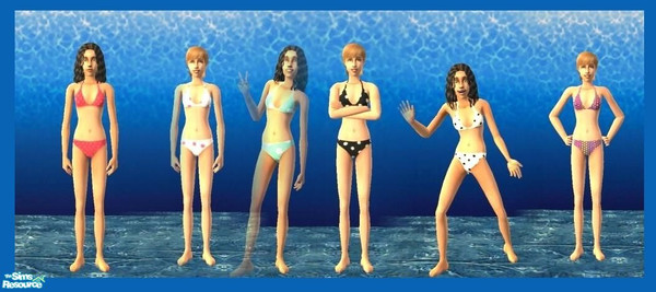 Sims 2 — Teen bikinis. by qvisn — Spots teen bikinis. by qvisn