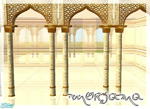 Sims 2 — Morjana Bedroom - Moroccan column by kibanahnah — a moroccan-oriental bedroom!I hope you will like it! 
