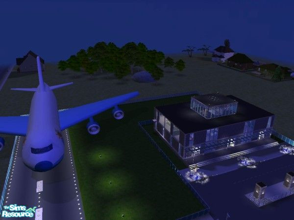 Sims 2 — Airport by kezsridg — I started this lot off as residential so I have kept it as such. This fully functioning