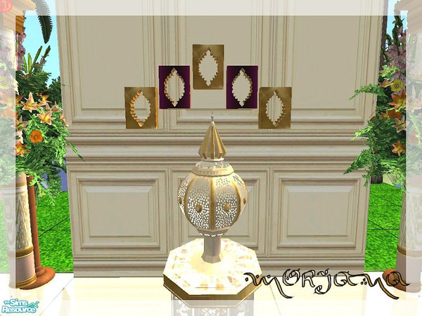 Sims 2 — Morjana Bedroom - deco frames by kibanahnah — a moroccan-oriental bedroom!I hope you will like it! 