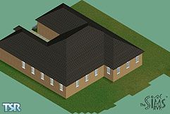 Sims 1 — The Lone Oak by Inkava41 — Sorry about the backwards picture! I could find no way around it. This house has 4