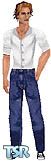 Sims 1 — White Casual by Amy Sims — Head not included. All Skin tones.